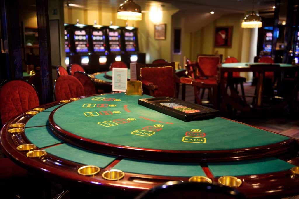 an empty blackjack table in a casino 2025 03 24 17 31 12 utc